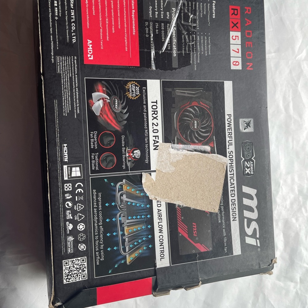 MSI Radeon RX 570 ARMOR MK2 8G OC Graphics Card - Picture 4 of 13